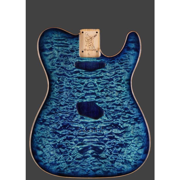 ギター Warmoth Telecaster Body Swamp Ash Blue Tele® Replacement Body