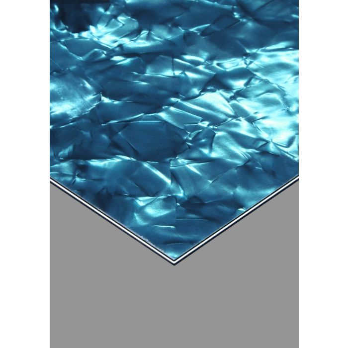 Aqua Pearl Pickguard Blank, 10" x 16" Sheet