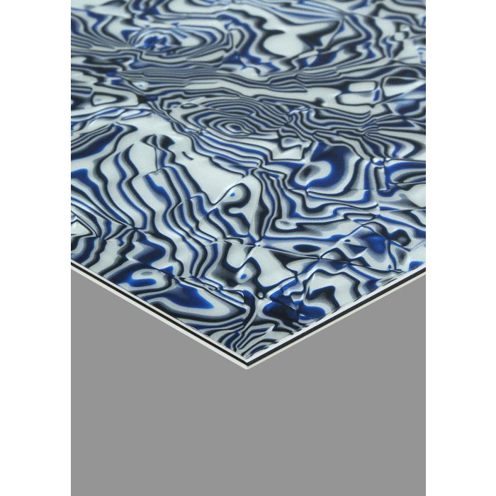 Blue Shell Pickguard Blank, 10"x16" Sheet