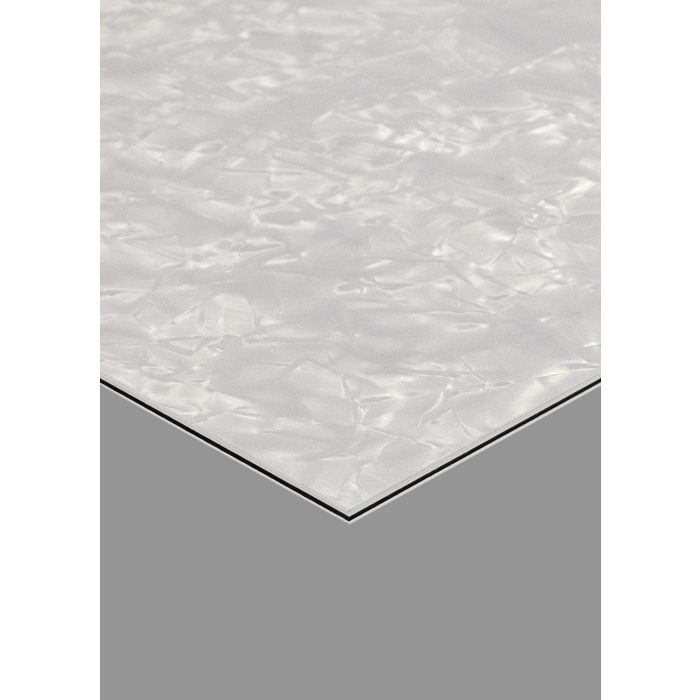 White Pearl Pickguard Blank, 10"x16" Sheet