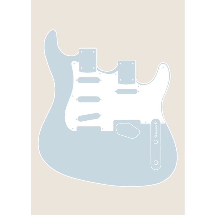 Double Neck S/T-Style Guitar Body