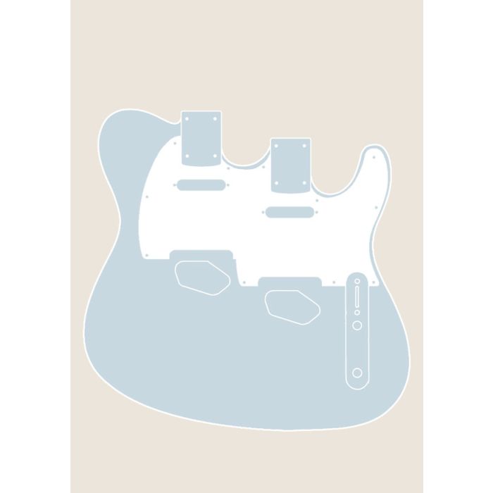 Double Neck T/T-Style Guitar Body
