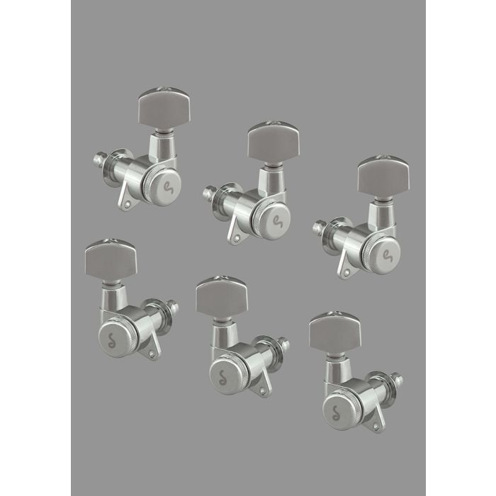 Schaller M6 Locking Guitar Tuners, 3+3 Set