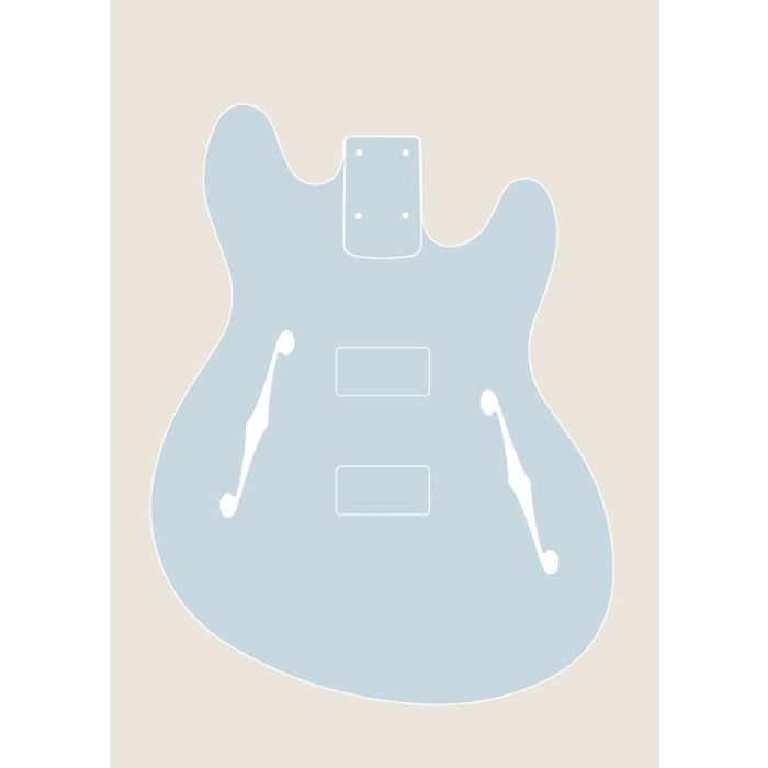Short Scale Mooncaster Bass Body