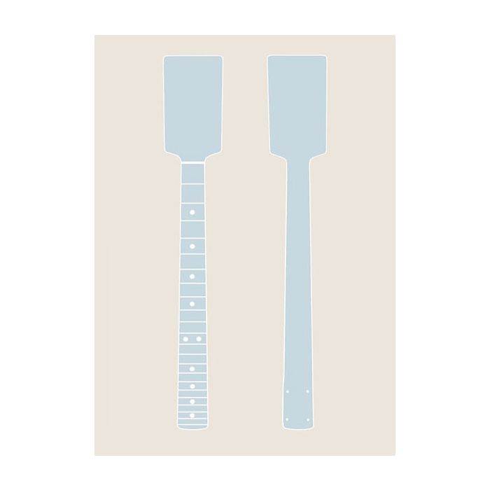 Paddle-Head Guitar Neck