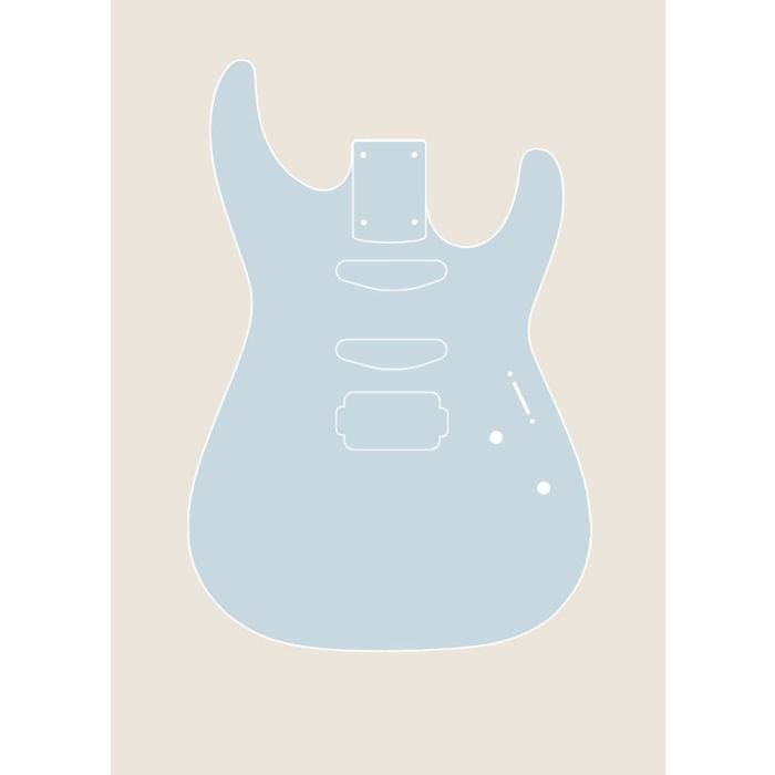 Carved Top Soloist Guitar Body