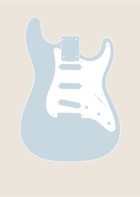 7/8 S-Style Guitar Body