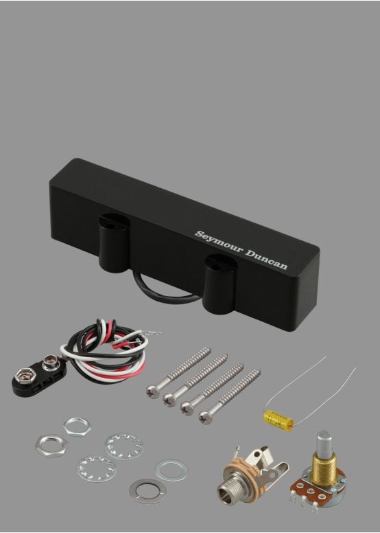 Alnicov Bass Pickup Humbucker Pickup Set, 2 Stks Open Brug Pickup voor 5 String Jazz Bass JB Elektrische Bas Gitaar