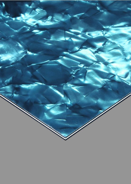 Aqua Pearl Pickguard Blank, 10" x 16" Sheet
