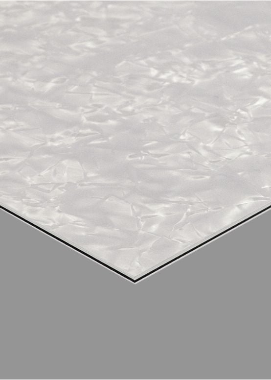 White Pearl Pickguard Blank, 10"x16" Sheet