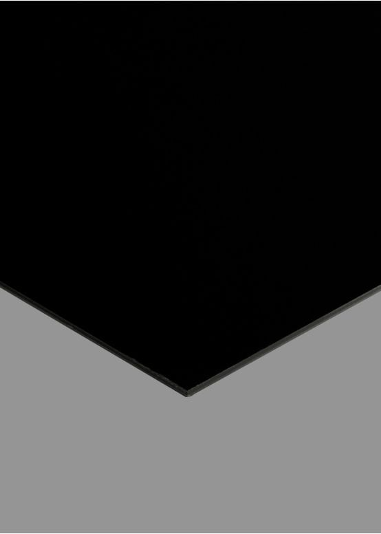 Black Gloss Pickguard Blank, .060" Thick, 10"x16" Sheet