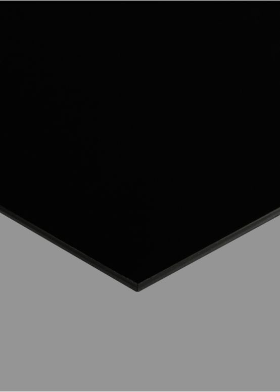 Black Gloss Pickguard Blank, .090" Thick, 10"x16" Sheet