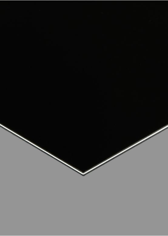 Black/White/Black Pickguard Blank, 10"x16" Sheet