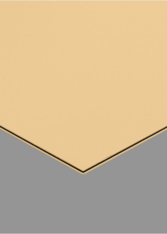 Cream/Black/Cream Pickguard Blank, 10"x16" Sheet