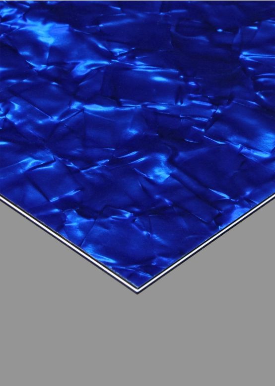 Sapphire Pearl Pickguard Blank, 10" x 16" Sheet