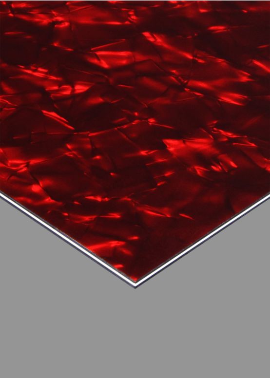 Ruby Pearl Pickguard Blank, 10" x 16" Sheet