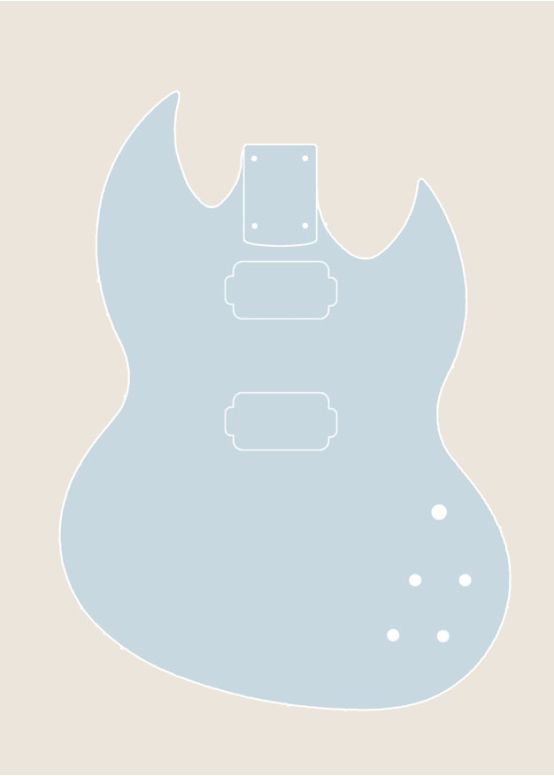 Diamondback Guitar Body