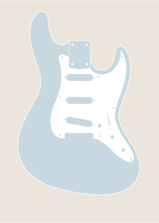 Dinkycaster Guitar Body