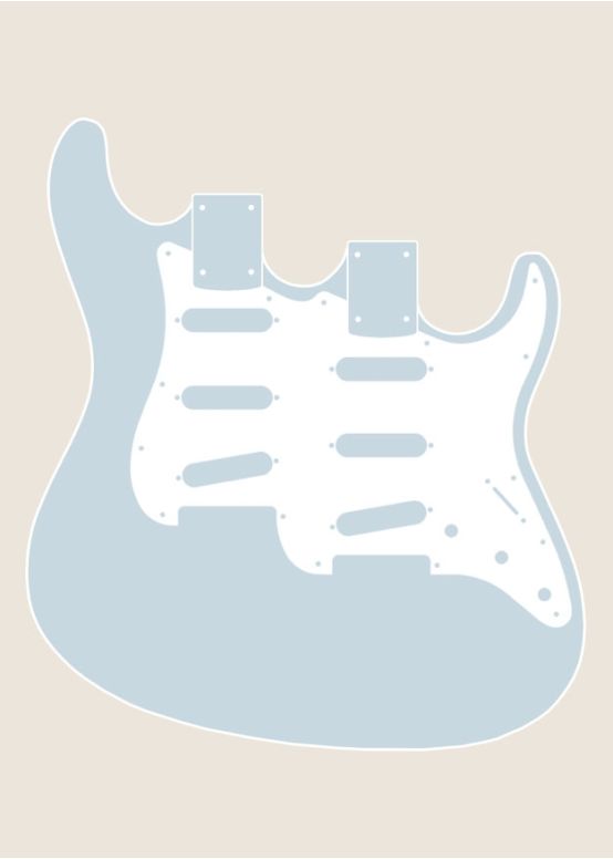 Double Neck S/S-Style Guitar Body