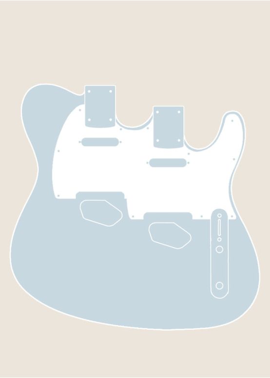 Double Neck T/T-Style Guitar Body