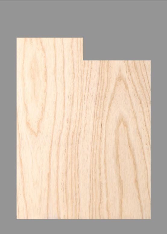 Guitar Body Blank, Swamp Ash