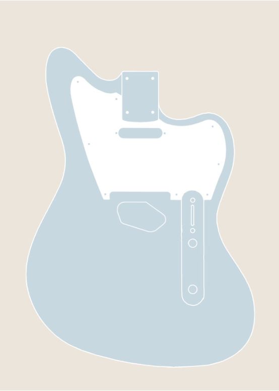 Jazzcaster Guitar Body