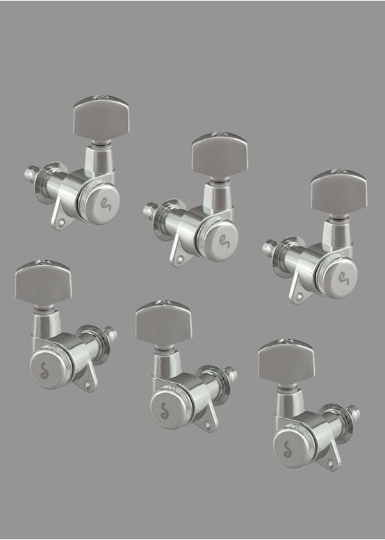 Schaller M6 Locking Guitar Tuners, 3+3 Set
