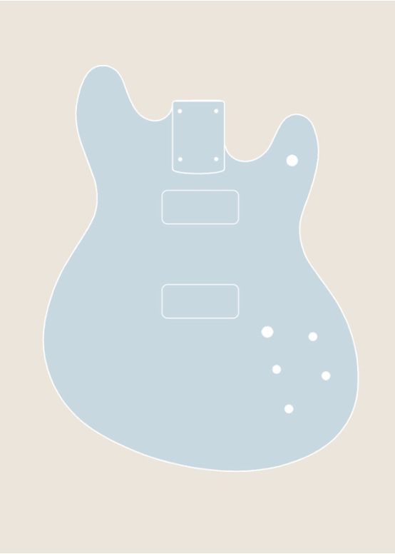 Mooncaster Guitar Body