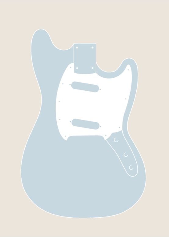 Mustang Guitar Body