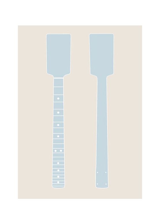 Paddle-Head Guitar Neck