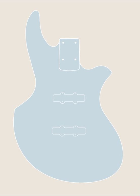 Short Scale Z Bass Body