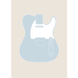 ワーモスカスタムショップ ホワイト 7/8 T-Style Guitar Body