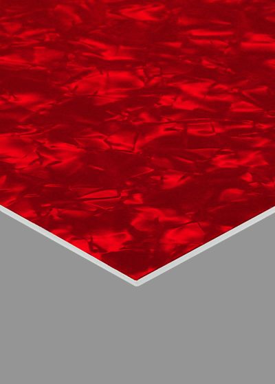 Red Pearl Pickguard Blank, 10"x16" Sheet
