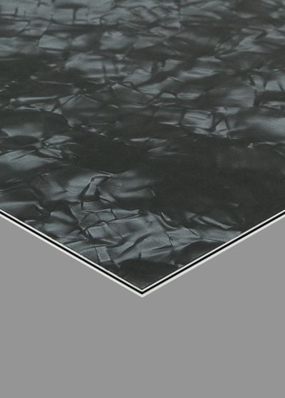 Black Pearl Pickguard Blank, 10"x16" Sheet