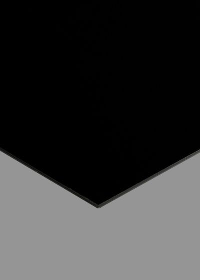 Black Gloss Pickguard Blank, .060" Thick, 10"x16" Sheet