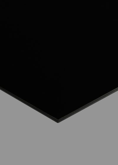 Black Gloss Pickguard Blank, .090" Thick, 10"x16" Sheet