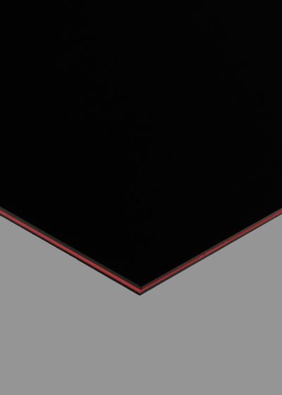 Black/Red/Black Pickguard Blank, 10"x16" Sheet