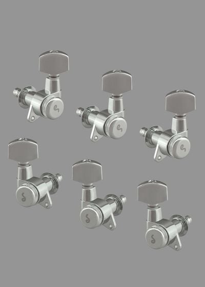 Schaller M6 Locking Guitar Tuners, 3+3 Set