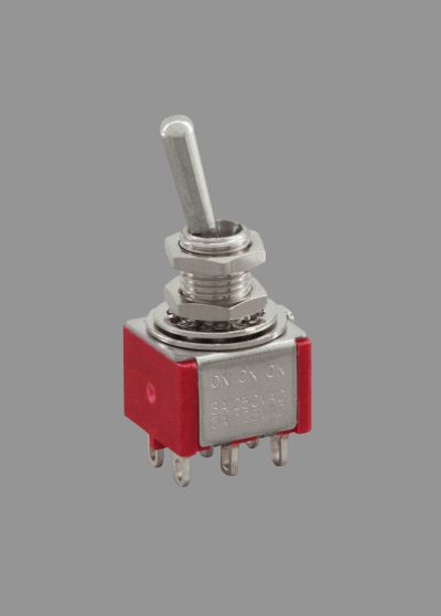 Mini Toggle Switch, On-On-On