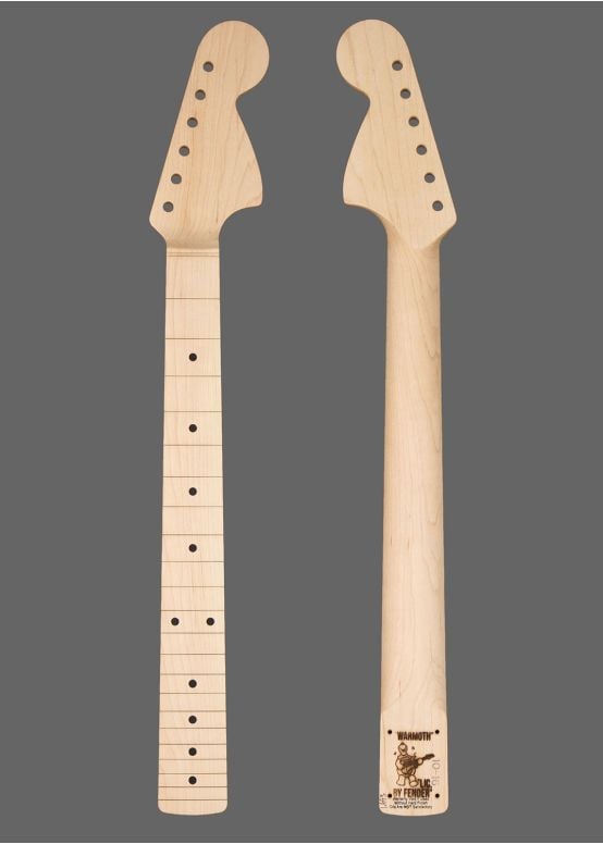 ギター Warmoth Flamed Maple Mustang Parts Replacement neck for Fender CBS Mustang and Jaguar 24