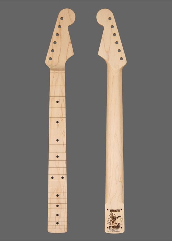 ギター Warmoth Flamed Maple Mustang Parts Roasted Flame Maple Mustang Neck: 22 Fret, Satin, 9.5