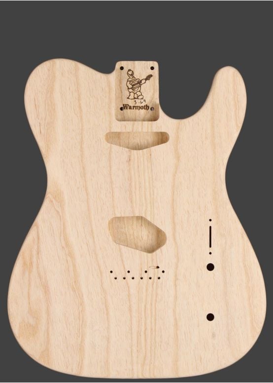 Warmothテレマスターボディのみ Warmoth Telemaster - Mahogany Body with Fender Made in Japan