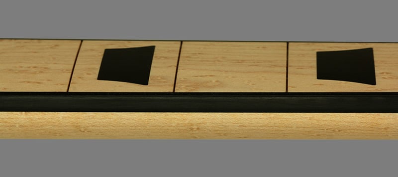 Guitar Neck with Black Binding