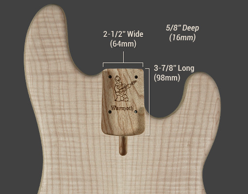 4-String Bass Neck Pocket Dimensions