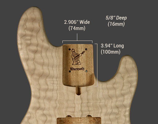 Deluxe 5 Bass Neck Pocket Dimensions