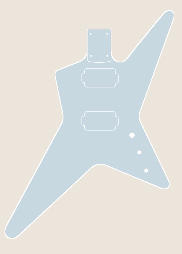 Star Guitar Body