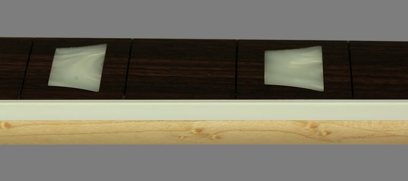 Guitar Neck with White Binding