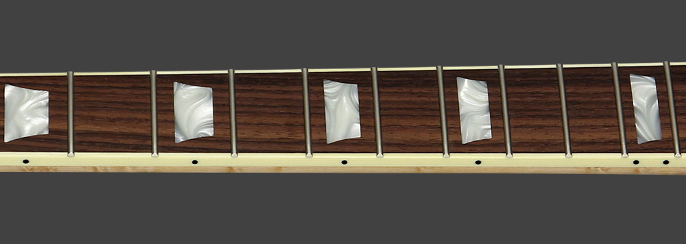 Gutiar Neck Frets with Cream Binding