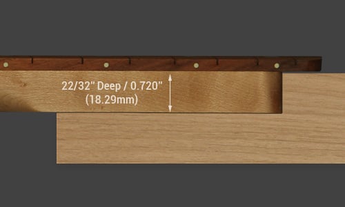 720 Mod Neck Pocket Depth
