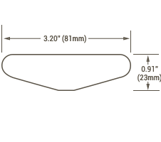 Tele® Neck Pickup Rout Diagram